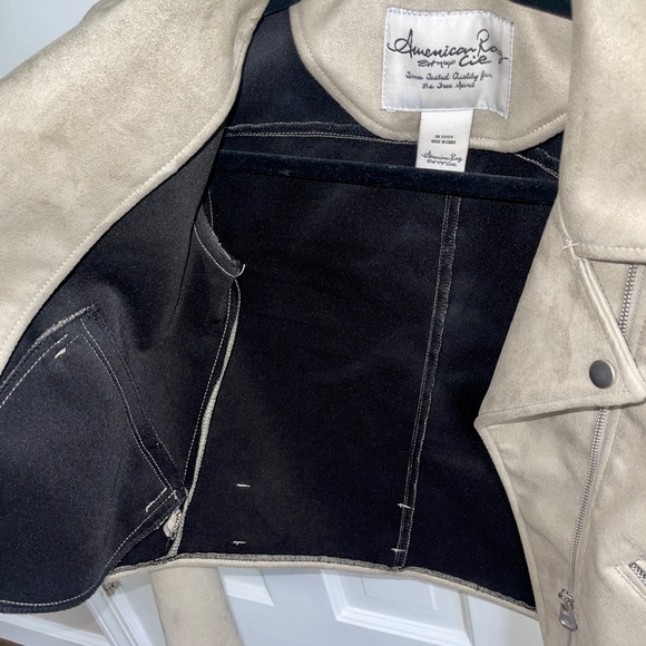 American Rag Suede Tan Jacket - Picture 2 of 4